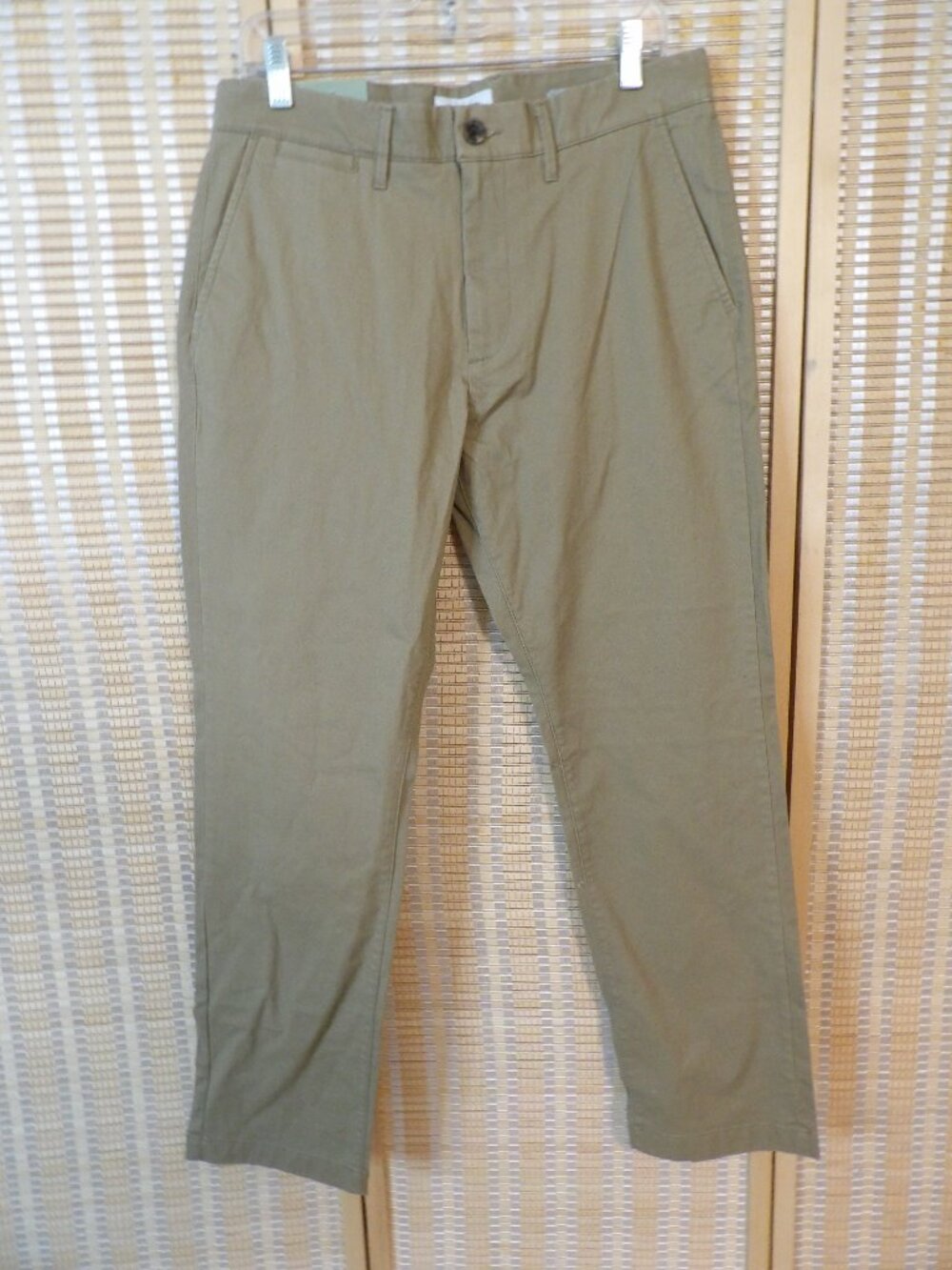 NWT Men's Goodfellow Size 32x30 Athletic Fit Slim Tapered Leg Tan Denim Jeans